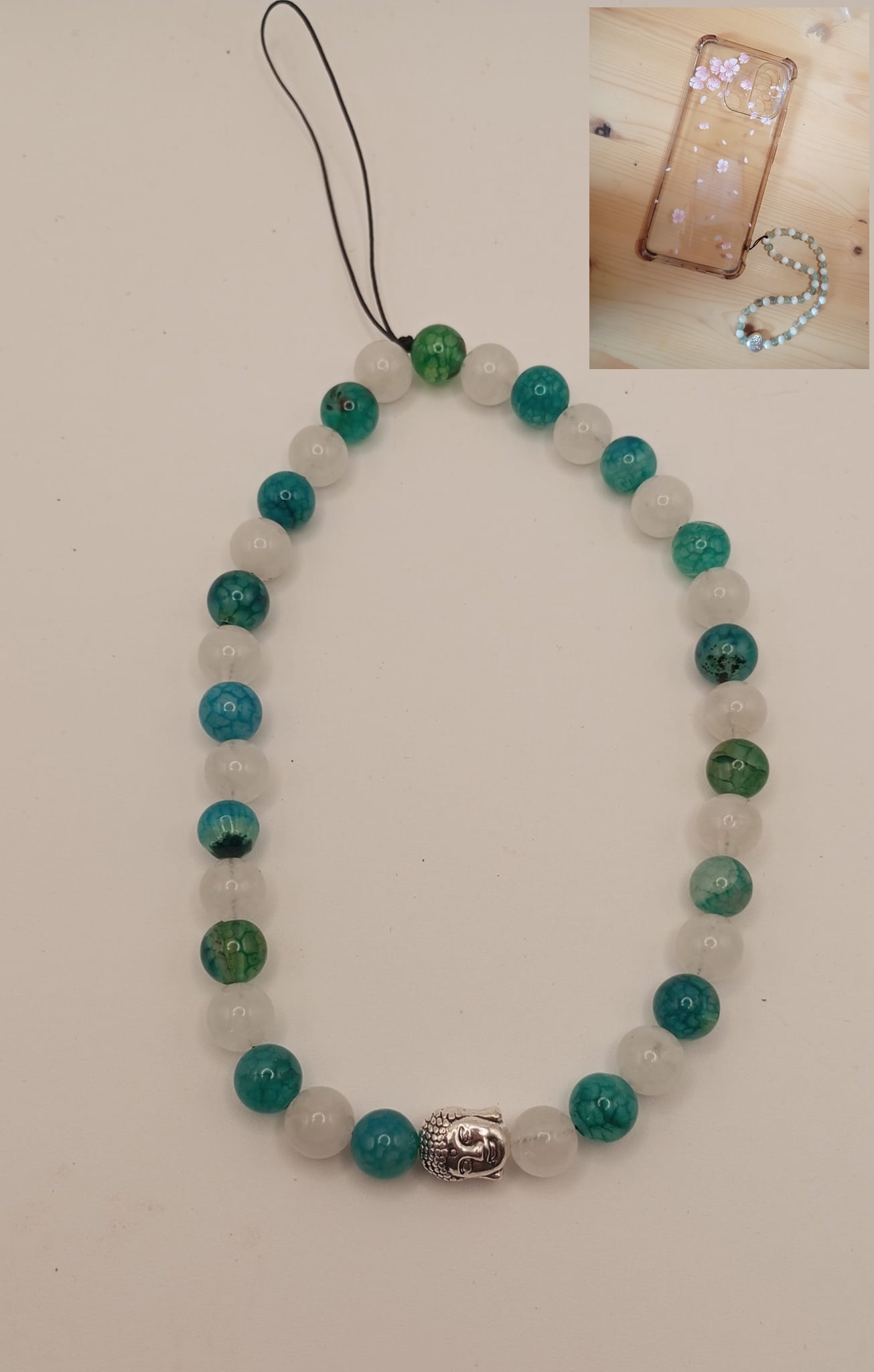 Bijoux de portable en pierres naturelles