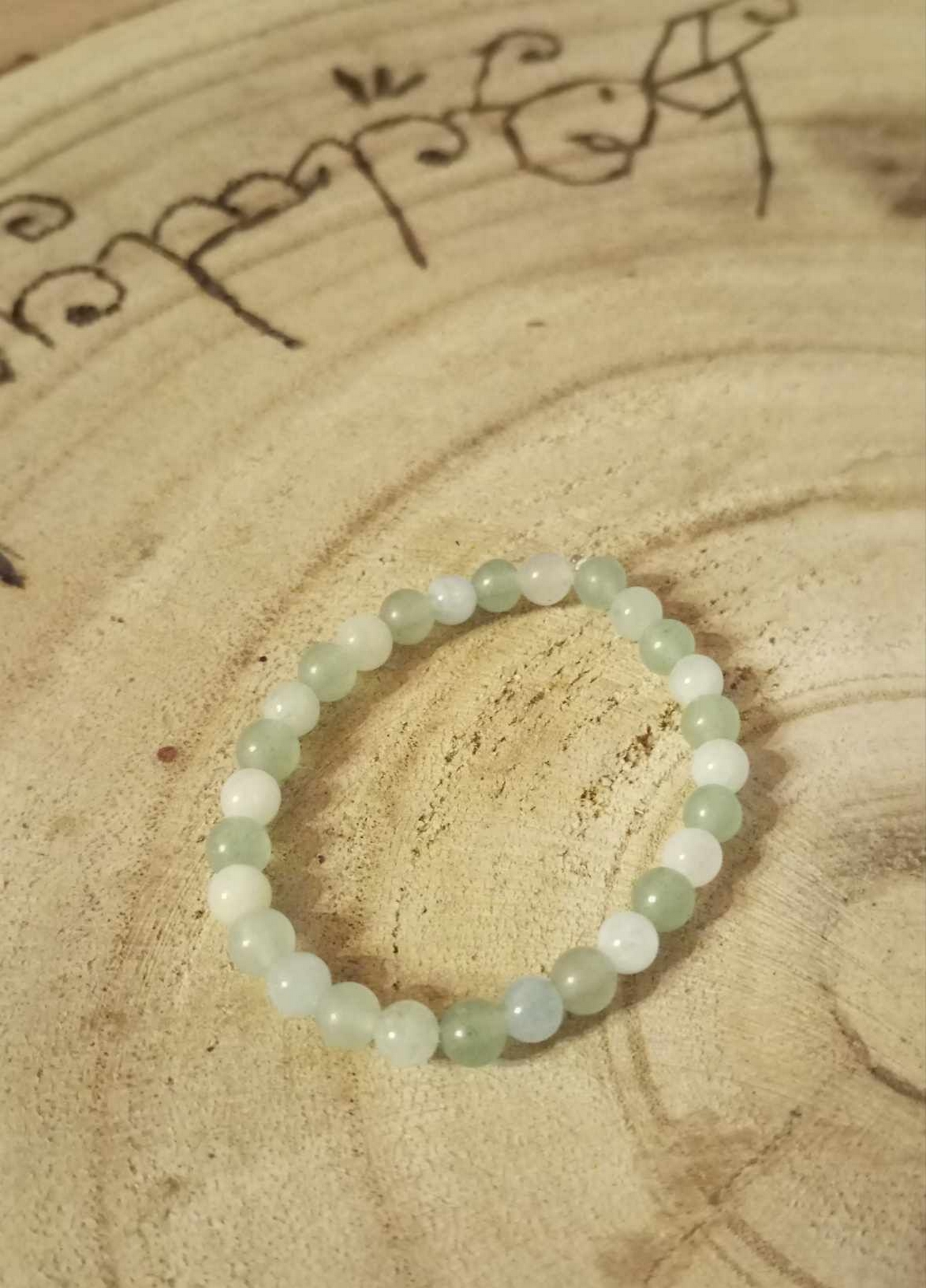 Bracelet Aventurine et Aiguë-marine