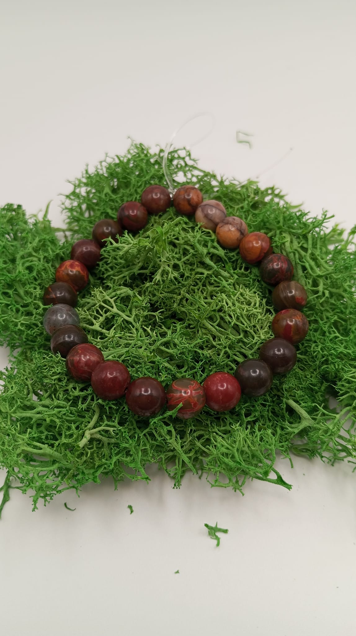 Bracelet Jaspe Picasso en 8 mm