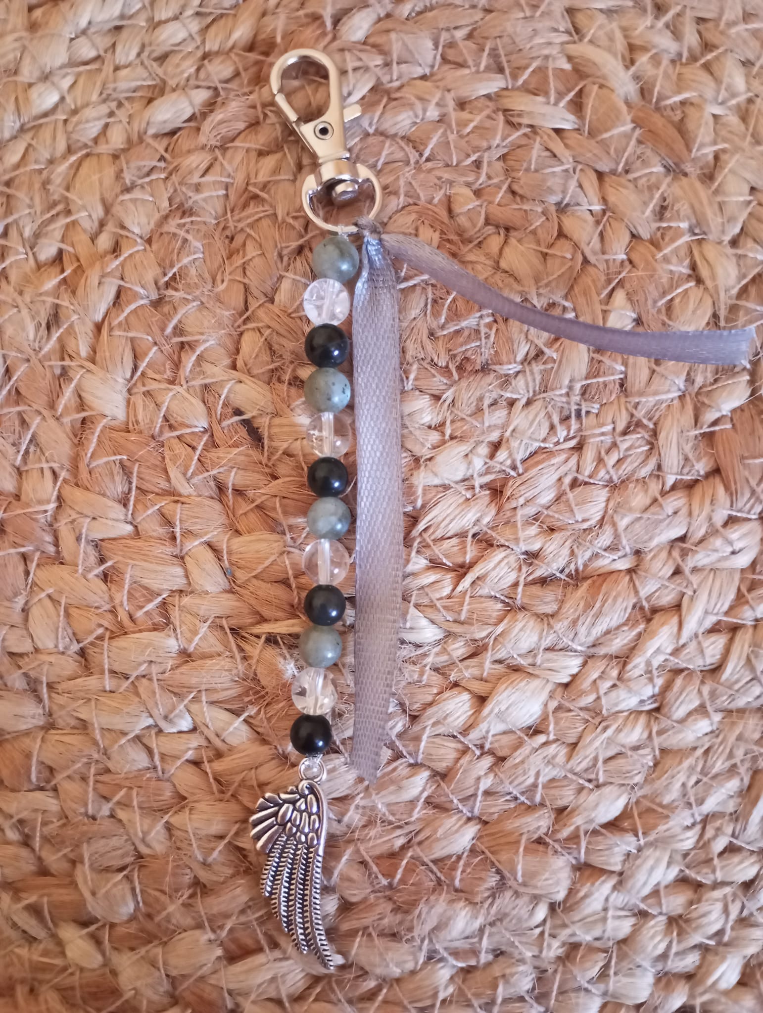 Porte clés protection avec aile d'ange